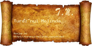 Turányi Melinda névjegykártya